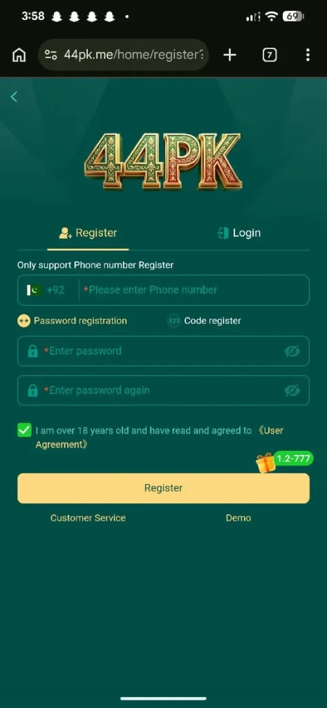 44PK App